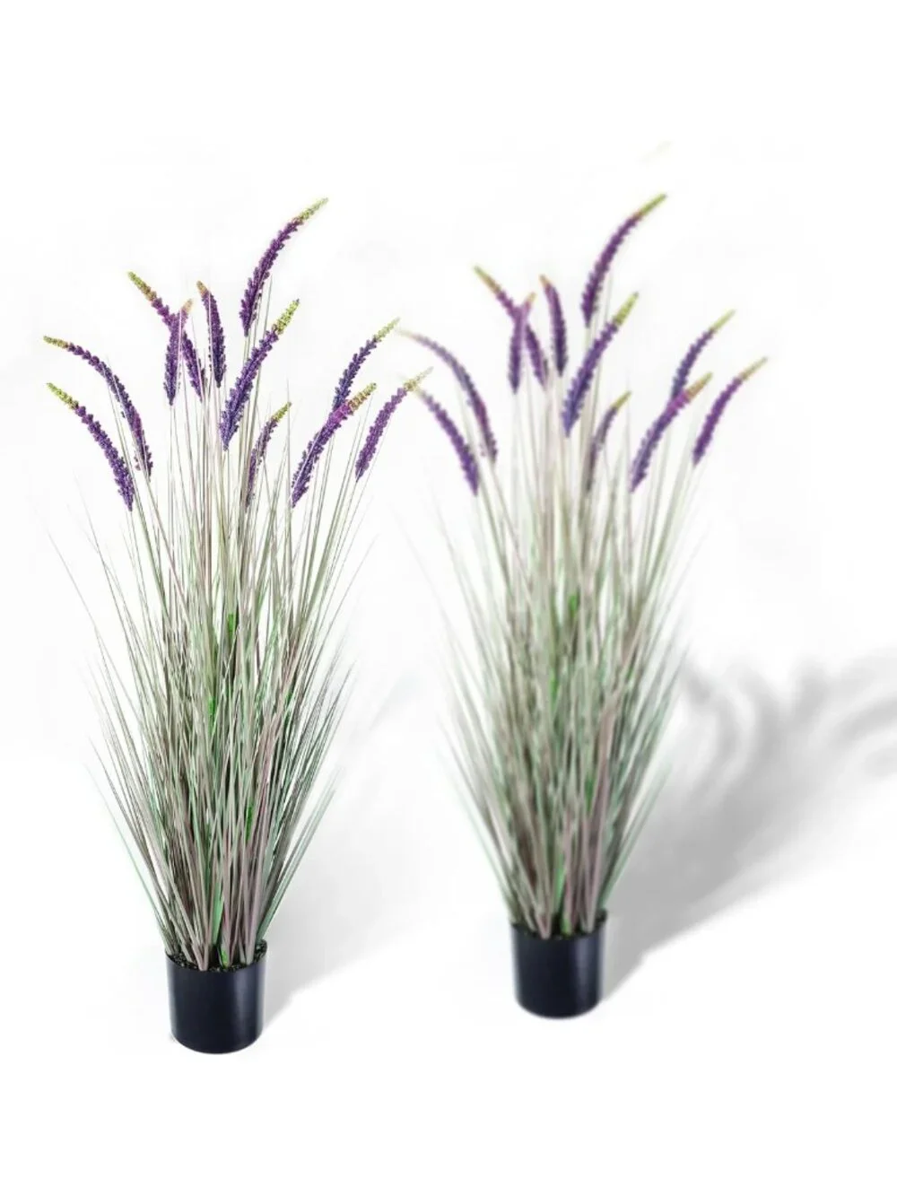 5ft 2-Pack Faux Veronica Speedwell Grass - Lush Purple Artificial Plants